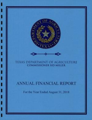 Texas Department of Agriculture Annual Financial Report: 2018