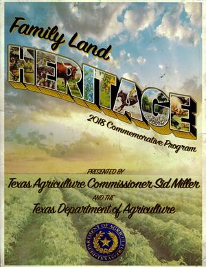 Primary view of object titled 'Family Land Heritage Ceremony Commemorative Program: 2018'.