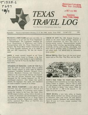 Texas Travel Log, September 1991