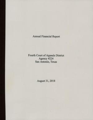 Texas Fourth Court of Appeals District Annual Financial Report: 2018
