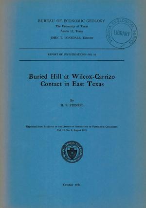 Primary view of Buried Hill at Wilcox-Carrizo Contact in East Texas
