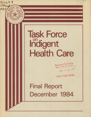 Task Force on Ingredient Health Care: Final Report