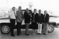 Primary view of Pick-up truck donated to Lee College from Chevrolet dealer Ron Craft. From left-Gary Hopper, Ron Craft, B.R. Lowe, Vivian Blevins, Bob Backstrom, Roy McKormick