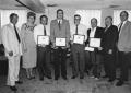 Photograph: Halliburton Excellence in Teaching Awards, from left, Bob Backstrom, …