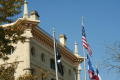 Photograph: [Flags Outside Courthouse]