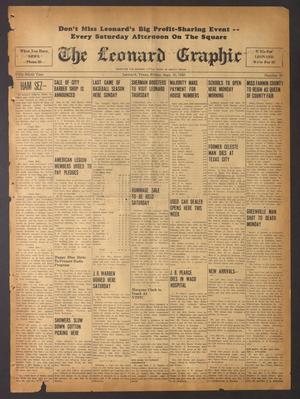 Primary view of object titled 'The Leonard Graphic (Leonard, Tex.), Vol. 59, No. 19, Ed. 1 Friday, September 10, 1948'.