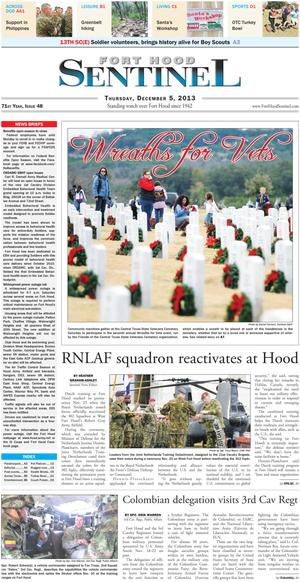Fort Hood Sentinel (Fort Hood, Tex.), Vol. 71, No. 48, Ed. 1 Thursday, December 5, 2013