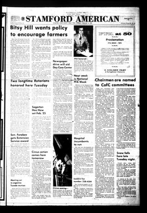 Stamford American (Stamford, Tex.), Vol. 56, No. 45, Ed. 1 Thursday, February 16, 1978