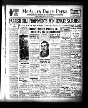 McAllen Daily Press (McAllen, Tex.), Vol. 9, No. 161, Ed. 1 Tuesday, June 25, 1929