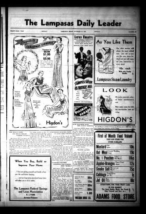 The Lampasas Daily Leader (Lampasas, Tex.), Vol. 33, No. 228, Ed. 1 Monday, November 30, 1936