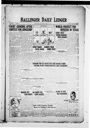 Ballinger Daily Ledger (Ballinger, Tex.), Vol. 18, No. 10, Ed. 1 Tuesday, April 24, 1923