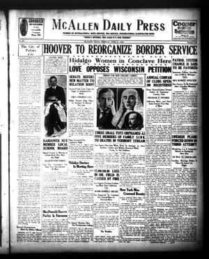 McAllen Daily Press (McAllen, Tex.), Vol. 9, No. 149, Ed. 1 Tuesday, June 11, 1929