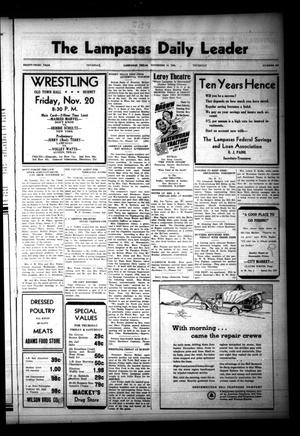 The Lampasas Daily Leader (Lampasas, Tex.), Vol. 33, No. 220, Ed. 1 Thursday, November 19, 1936