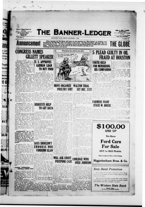 The Banner-Ledger (Ballinger, Tex.), Vol. 43, No. 12, Ed. 1 Friday, December 7, 1923