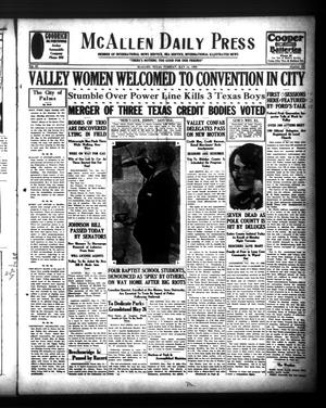 McAllen Daily Press (McAllen, Tex.), Vol. 9, No. 125, Ed. 1 Tuesday, May 14, 1929