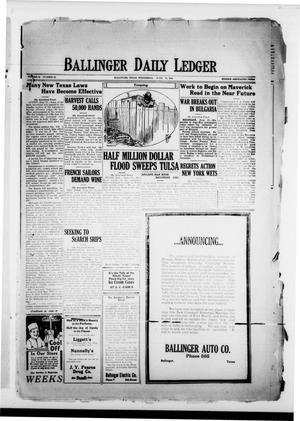 Ballinger Daily Ledger (Ballinger, Tex.), Vol. 18, No. 53, Ed. 1 Wednesday, June 13, 1923