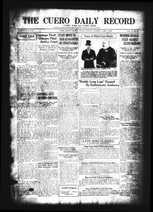 The Cuero Daily Record (Cuero, Tex.), Vol. 62, No. 82, Ed. 1 Tuesday, April 7, 1925