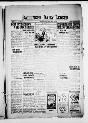 Ballinger Daily Ledger (Ballinger, Tex.), Vol. 18, No. 78, Ed. 1 Friday, July 13, 1923