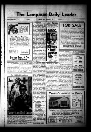The Lampasas Daily Leader (Lampasas, Tex.), Vol. 33, No. 213, Ed. 1 Tuesday, November 10, 1936