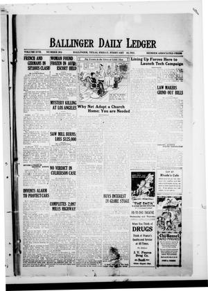 Ballinger Daily Ledger (Ballinger, Tex.), Vol. 17, No. 266, Ed. 1 Friday, February 16, 1923