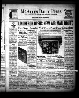 McAllen Daily Press (McAllen, Tex.), Vol. 9, No. 40, Ed. 1 Monday, February 4, 1929