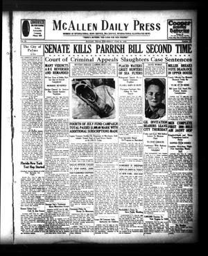 McAllen Daily Press (McAllen, Tex.), Vol. 9, No. 162, Ed. 1 Wednesday, June 26, 1929