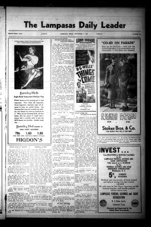 The Lampasas Daily Leader (Lampasas, Tex.), Vol. 33, No. 159, Ed. 1 Tuesday, September 8, 1936