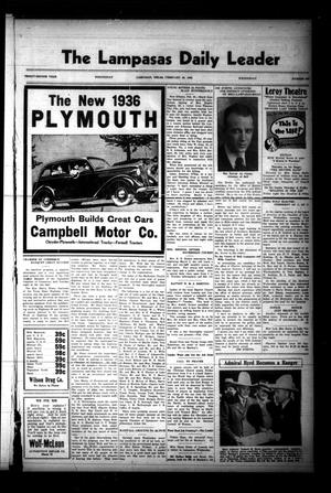 The Lampasas Daily Leader (Lampasas, Tex.), Vol. 32, No. 302, Ed. 1 Wednesday, February 26, 1936