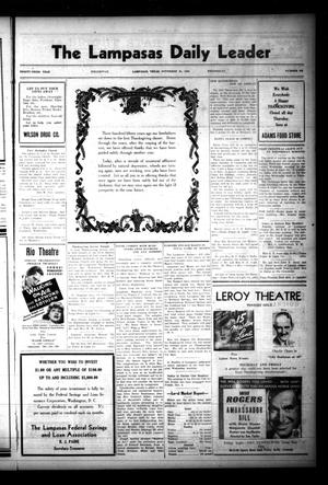 The Lampasas Daily Leader (Lampasas, Tex.), Vol. 33, No. 225, Ed. 1 Wednesday, November 25, 1936