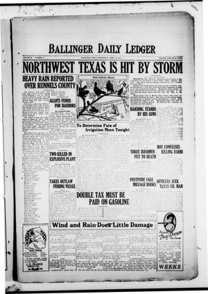 Ballinger Daily Ledger (Ballinger, Tex.), Vol. 18, No. 11, Ed. 1 Wednesday, April 25, 1923