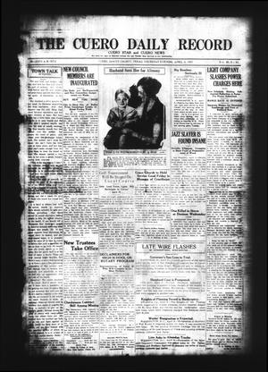 The Cuero Daily Record (Cuero, Tex.), Vol. 62, No. 84, Ed. 1 Thursday, April 9, 1925