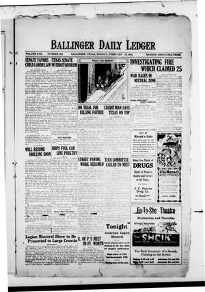 Ballinger Daily Ledger (Ballinger, Tex.), Vol. 17, No. 268, Ed. 1 Monday, February 19, 1923
