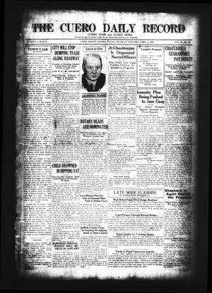 The Cuero Daily Record (Cuero, Tex.), Vol. 62, No. 78, Ed. 1 Thursday, April 2, 1925