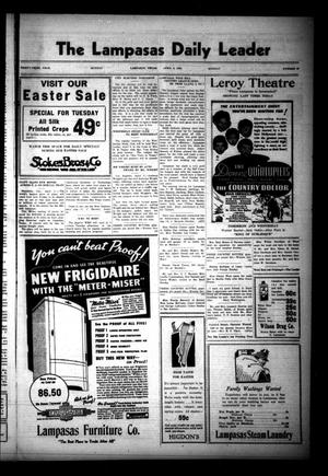 The Lampasas Daily Leader (Lampasas, Tex.), Vol. 33, No. 26, Ed. 1 Monday, April 6, 1936