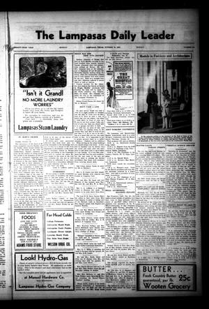 The Lampasas Daily Leader (Lampasas, Tex.), Vol. 33, No. 194, Ed. 1 Monday, October 19, 1936