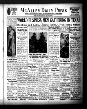 McAllen Daily Press (McAllen, Tex.), Vol. 9, No. 136, Ed. 1 Monday, May 27, 1929