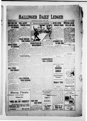 Ballinger Daily Ledger (Ballinger, Tex.), Vol. 18, No. 50, Ed. 1 Saturday, June 9, 1923