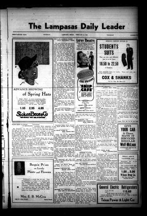 The Lampasas Daily Leader (Lampasas, Tex.), Vol. 32, No. 291, Ed. 1 Thursday, February 13, 1936