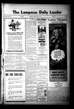 The Lampasas Daily Leader (Lampasas, Tex.), Vol. 33, No. 7, Ed. 1 Saturday, March 14, 1936