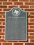 Photograph: [Plaque on First Christian Church]