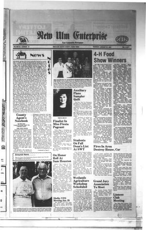 New Ulm Enterprise (New Ulm, Tex.), Vol. 82, No. 13, Ed. 1 Thursday, January 23, 1992