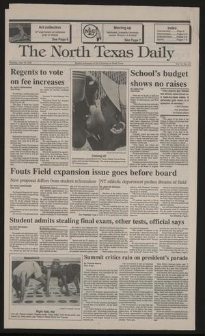 The North Texas Daily (Denton, Tex.), Vol. 74, No. 112, Ed. 1 Thursday, June 18, 1992