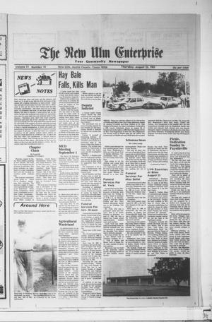 The New Ulm Enterprise (New Ulm, Tex.), Vol. 72, No. 44, Ed. 1 Thursday, August 25, 1983