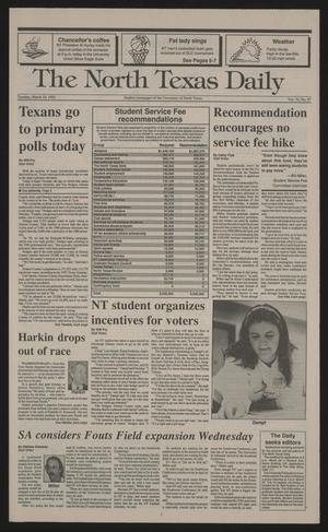 The North Texas Daily (Denton, Tex.), Vol. 74, No. 87, Ed. 1 Tuesday, March 10, 1992