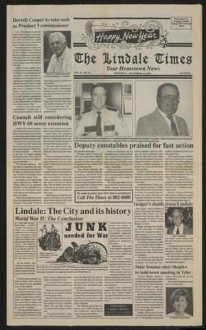 Primary view of object titled 'The Lindale Times (Lindale, Tex.), Vol. 2, No. 17, Ed. 1 Thursday, December 31, 1992'.