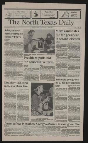 The North Texas Daily (Denton, Tex.), Vol. 74, No. 104, Ed. 1 Wednesday, April 15, 1992