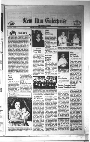 New Ulm Enterprise (New Ulm, Tex.), Vol. 82, No. 41, Ed. 1 Thursday, August 6, 1992