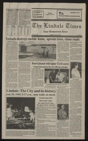 Primary view of object titled 'The Lindale Times (Lindale, Tex.), Vol. 3, No. 49, Ed. 1 Thursday, July 21, 1994'.
