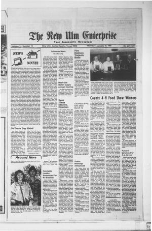 The New Ulm Enterprise (New Ulm, Tex.), Vol. 74, No. 14, Ed. 1 Thursday, January 26, 1984