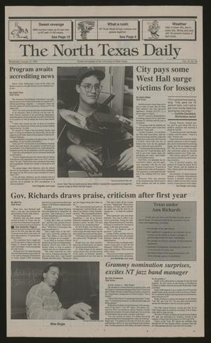 The North Texas Daily (Denton, Tex.), Vol. 74, No. 56, Ed. 1 Wednesday, January 15, 1992